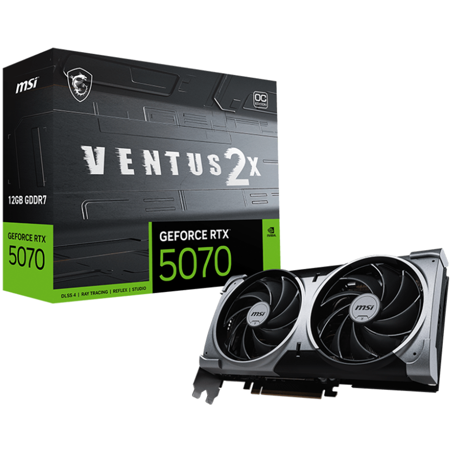 MSI RTX 5070 12G VENTUS 2X OC MSI RTX 5070 12G VENTUS 2X OC