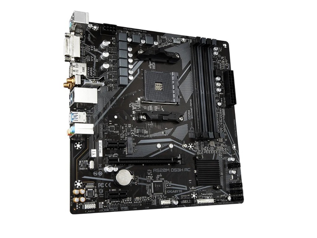 Gigabyte MB A520M DS3H AC AMD A520