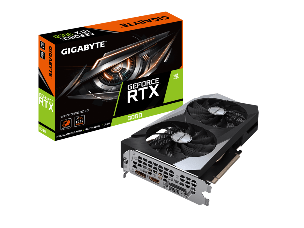 Gigabyte RTX 3050 WindForce;8GB GDDR6 128bitDP